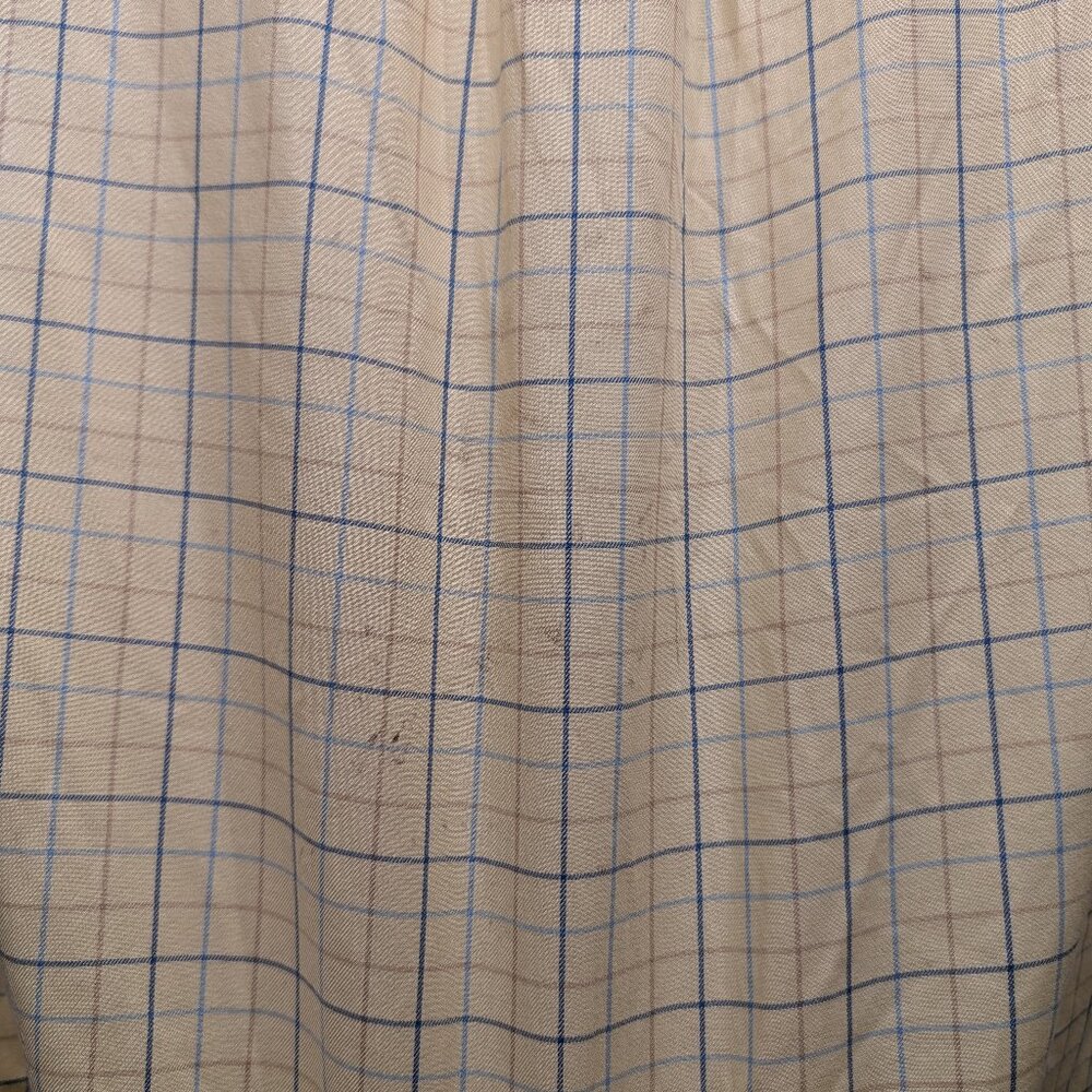 L.L. Bean Shirt Yellow Plaid Button Down Size Medium - Picture 10 of 13